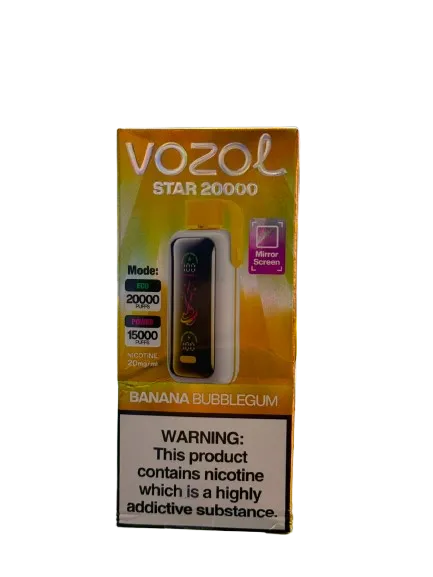 Vozol star فيب بنكهة علكة الموز 20,000 سحبة