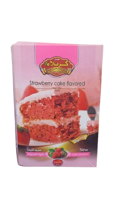 طيبات كربلاء خليط الكيك بنكهة الفراولة500غم