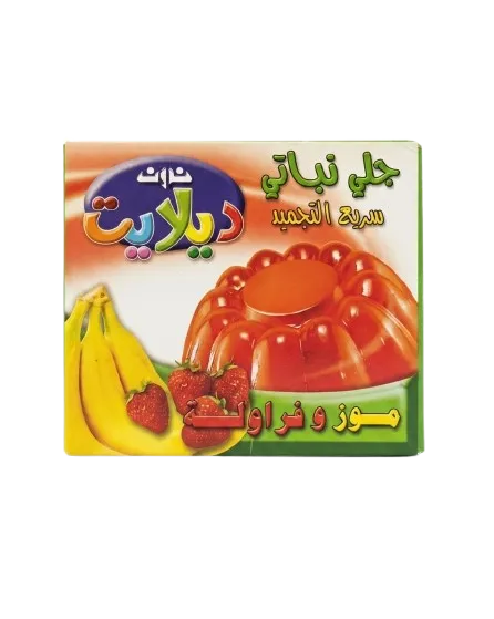 جلي نون موز وفراوله