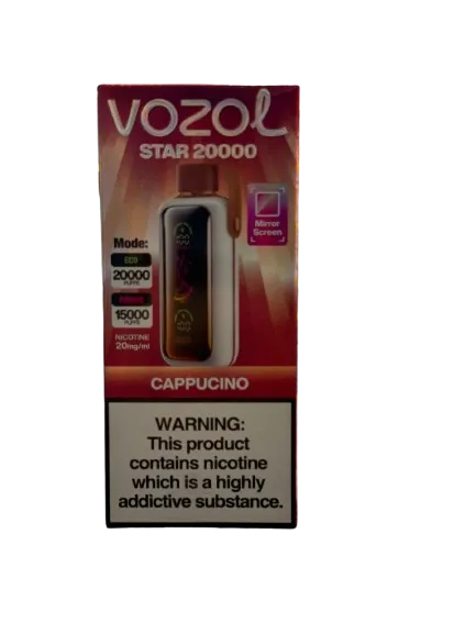 Vozol star فيب بنكهة الكابتشينو 20,000 سحبة
