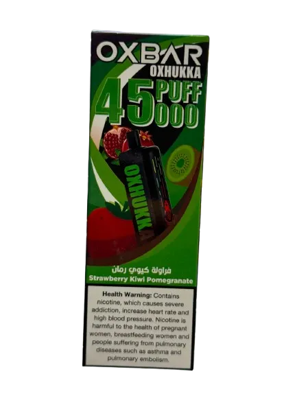 OXBAR فيب بالفراوله والكيوي والرمان 45000سحبه