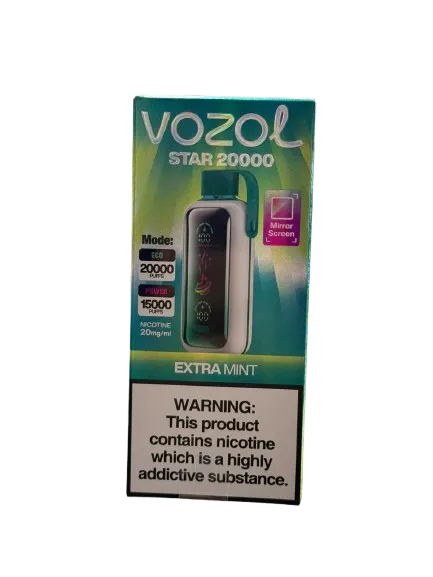 Vozol star فيب بنكهة النعناع 20,000 سحبة