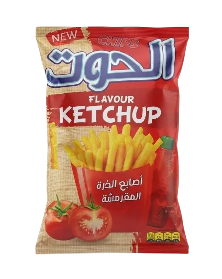 الحوت اصابع الذرة المقرمشة بالكاتشاب