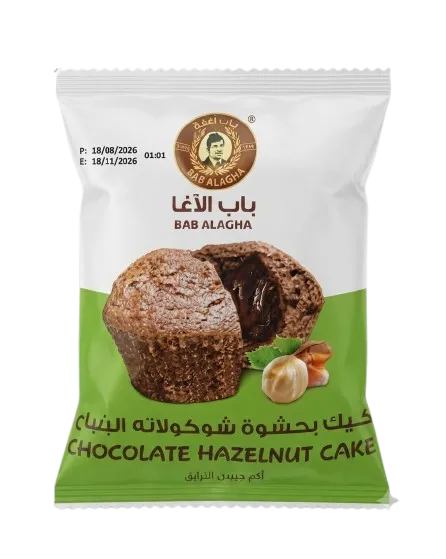كب كيك باب الاغا بحشوة الشوكولاتة والبندق