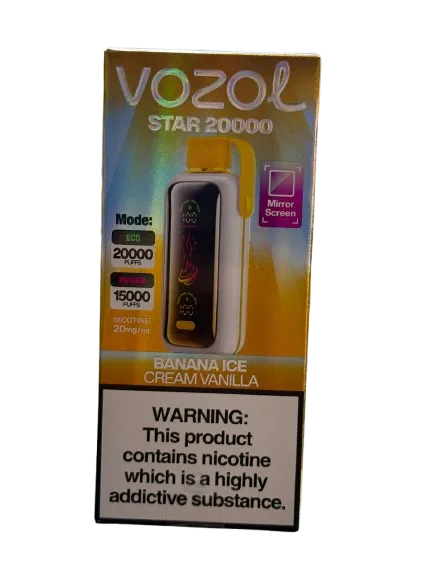 Vozol star فيب بنكهة آيس كريم الفانيليا والموز20,000 سحبة