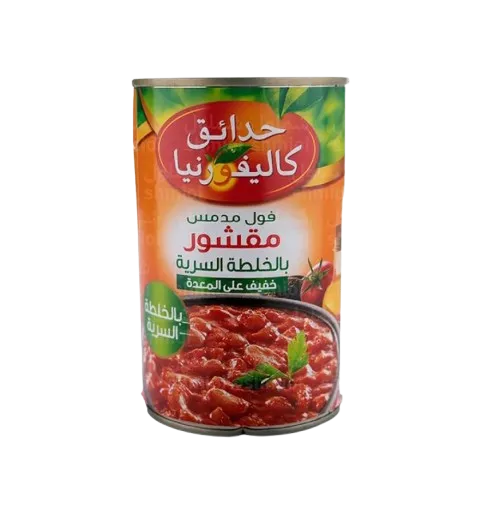 حدائق كاليفورنيا فول مدمس مقشور بالخلطه السريه 400 غم